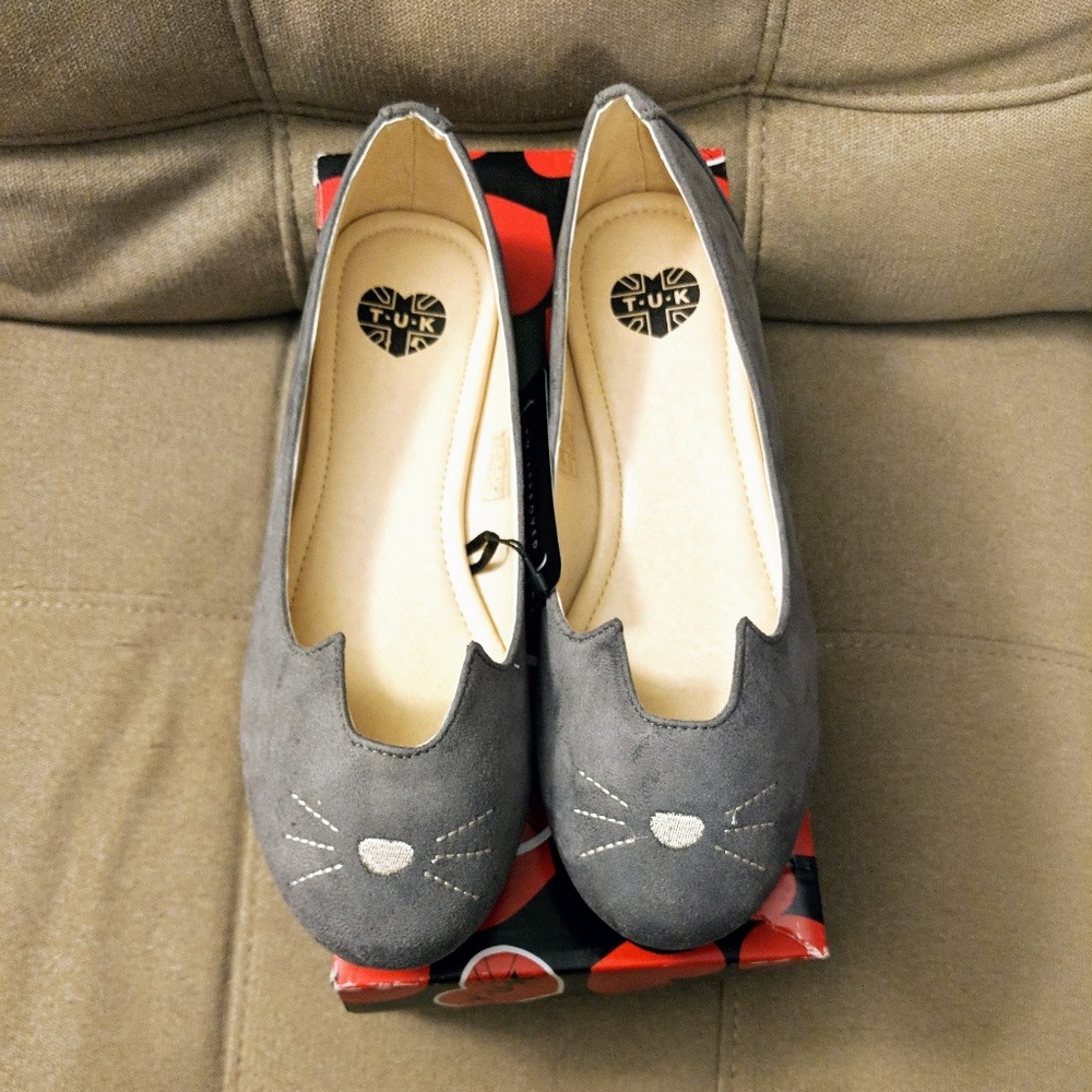 NWT Mew and Me Forever Cat Flats